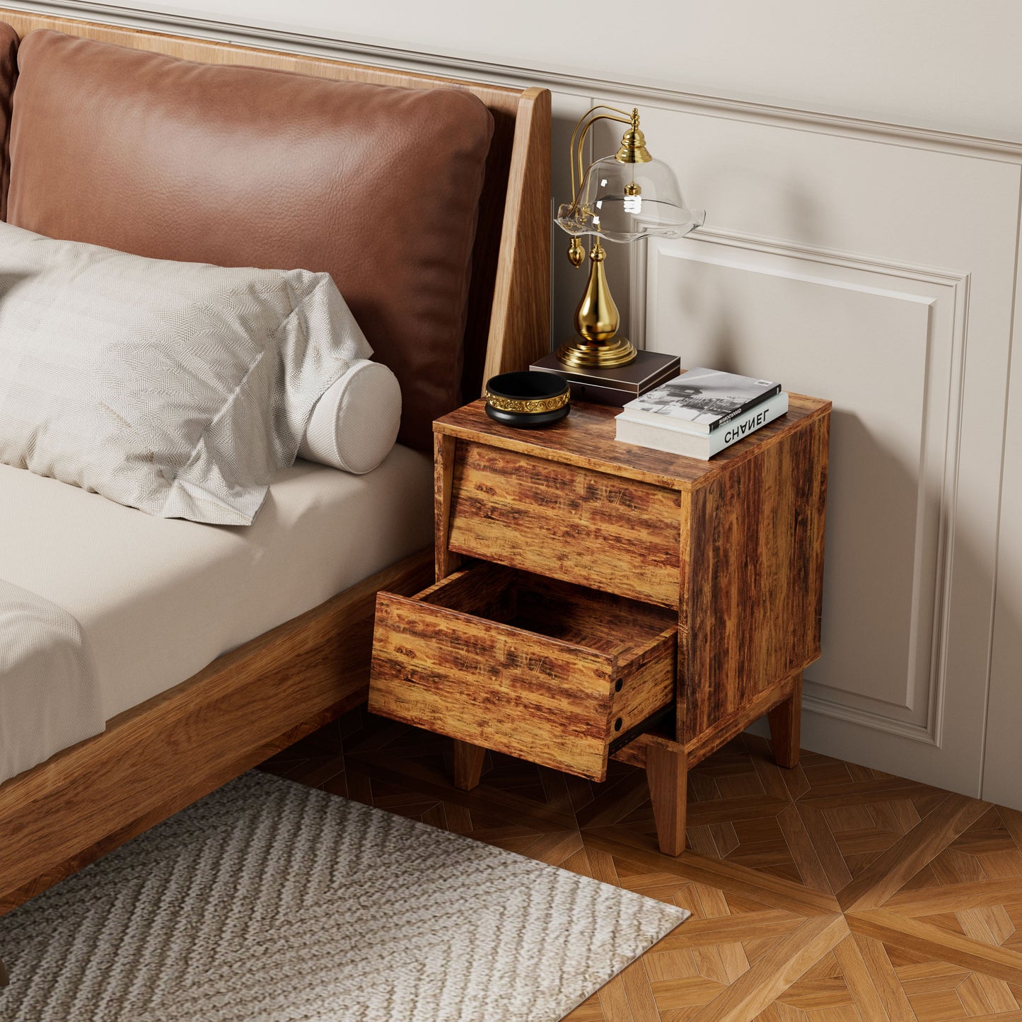 Lumber Nightstand Set