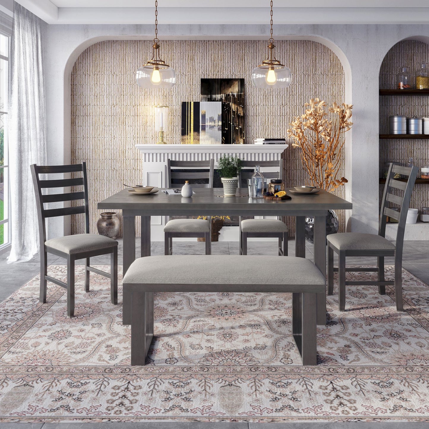 Nordic Grove 6-Piece Dining Set